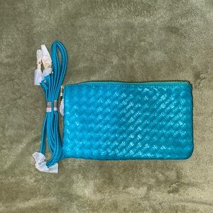 Women’s blue hand bag